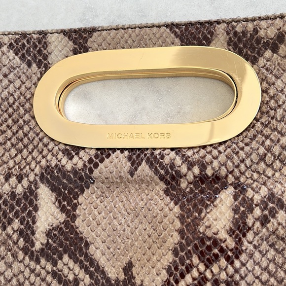 Michael Kors Python Clutch - Picture 7 of 7